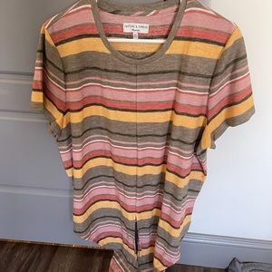 Texture and Thread front tie top